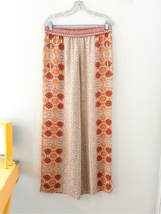 Pants - BCBGMAXAZRIA Printed Wide Leg Palazzo Pants